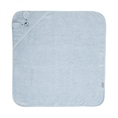 Hooded Towel with Embroidery 90x90 cm SOFT BLUE